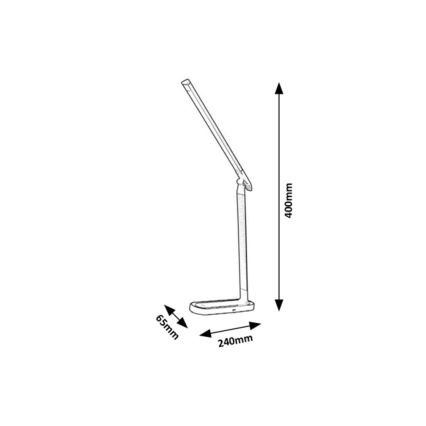 Rabalux - Candeeiro de mesa LED com regulação através do toque LED/7W/230V branco