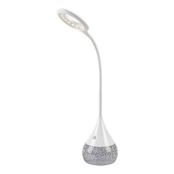 Rabalux - Candeeiro de mesa LED RGB com regulação LED/4W/230V branco