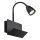 Rabalux - Candeeiro de parede com prateleira e USB port 1xGU10/25W/230V preto