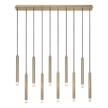 Rabalux - Candeeiro suspenso 10xG9/5W/230V dourado