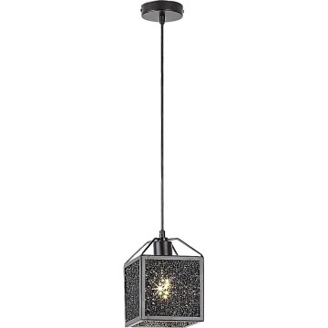 Rabalux - Candeeiro suspenso 1xE27/40W/230V preto
