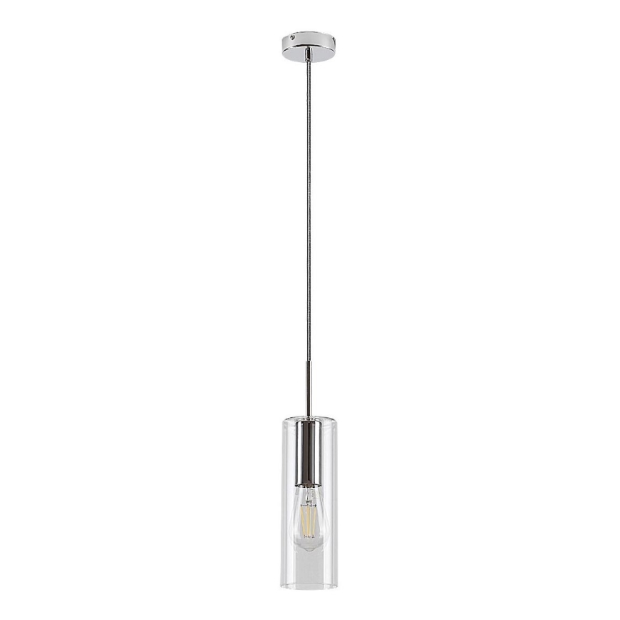Rabalux - Candeeiro suspenso 1xE27/40W/230V transparente/cromado brilhante