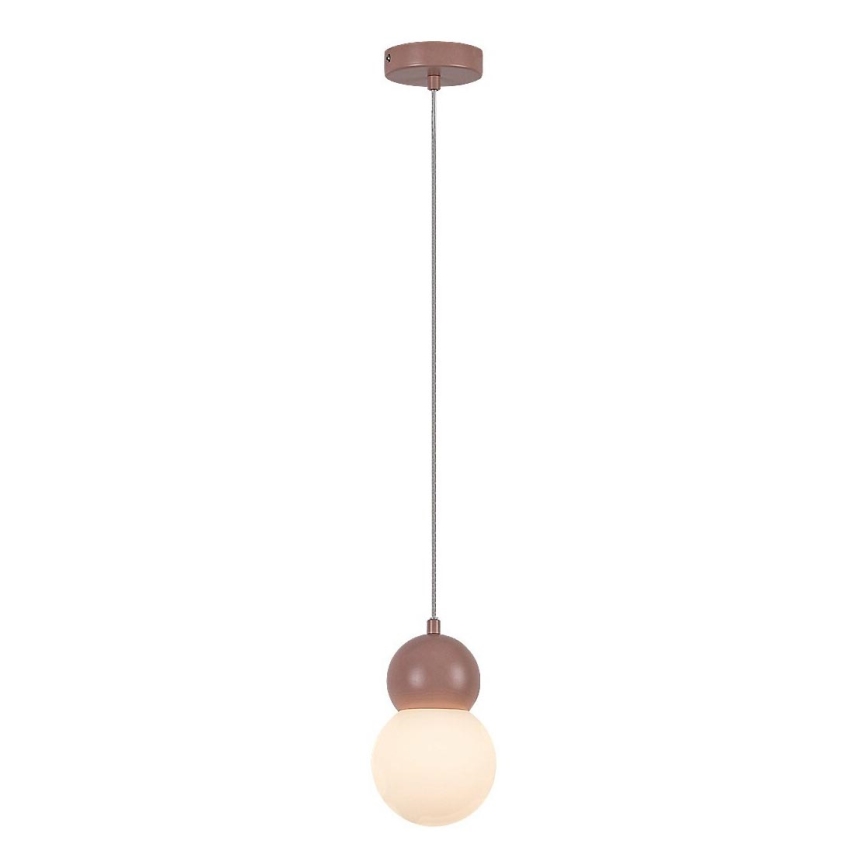 Rabalux - Candeeiro suspenso 1xG9/38W/230V rosa