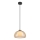 Rabalux - Candeeiro suspenso 1xG9/5W/230V castanho/fumado