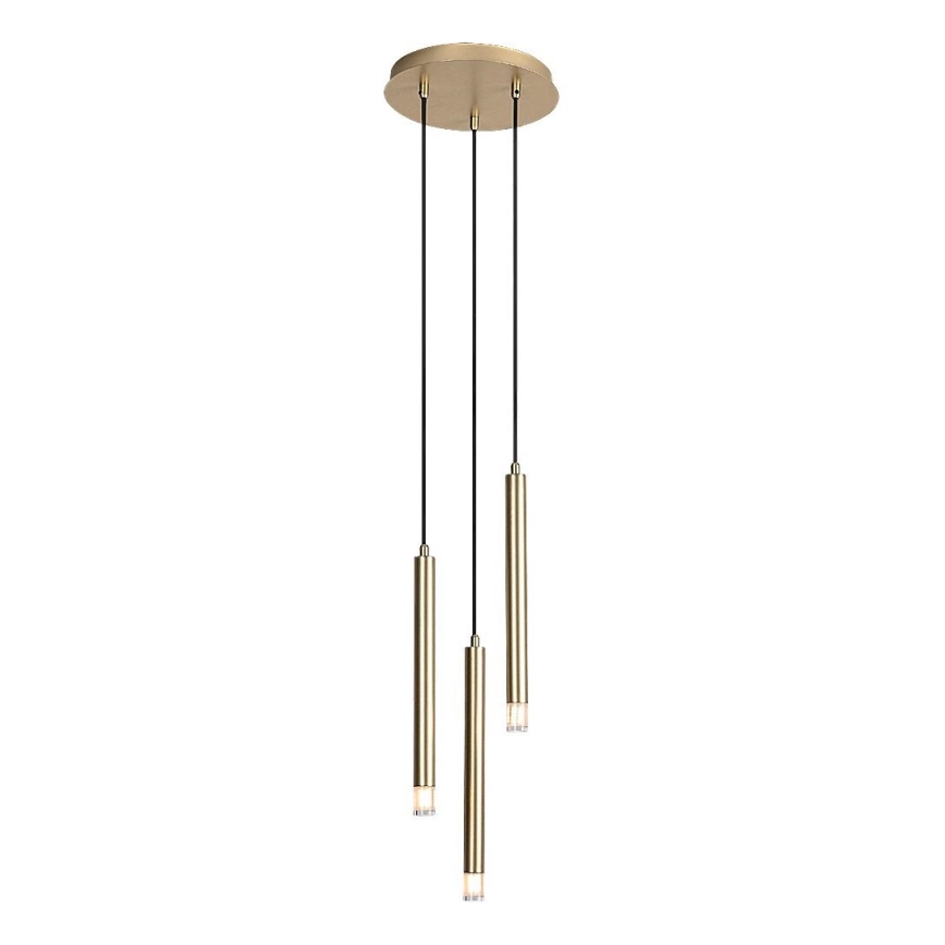 Rabalux - Candeeiro suspenso 3xG9/5W/230V dourado