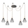Rabalux - Candeeiro suspenso 5xE27/40W/230V aranha preto/faia