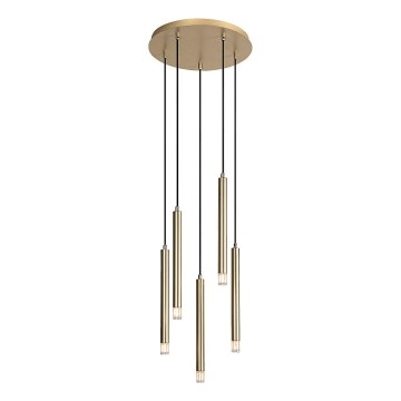 Rabalux - Candeeiro suspenso 5xG9/5W/230V dourado