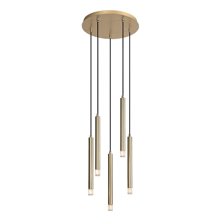 Rabalux - Candeeiro suspenso 5xG9/5W/230V dourado
