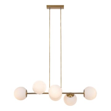 Rabalux - Candeeiro suspenso 6xE27/35W/230V dourado