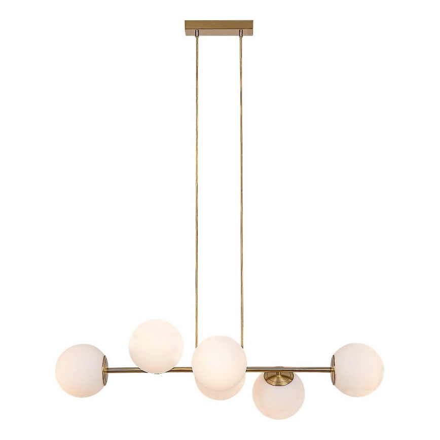 Rabalux - Candeeiro suspenso 6xE27/35W/230V dourado