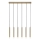 Rabalux - Candeeiro suspenso 6xG9/5W/230V dourado