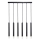 Rabalux - Candeeiro suspenso 6xG9/5W/230V preto