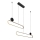 Rabalux - Candeeiro suspenso LED 2xLED/24W/230V 3000K