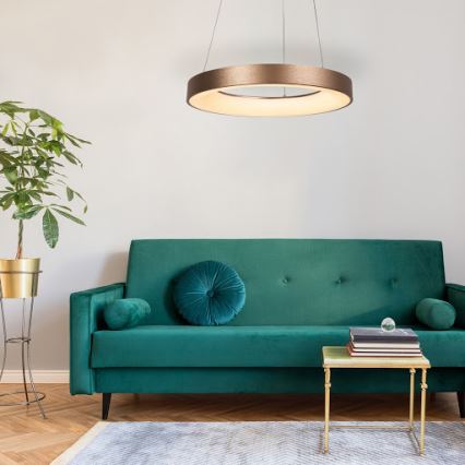 Rabalux - Candeeiro suspenso LED CARMELLA LED/80W/230V diâmetro 80 cm