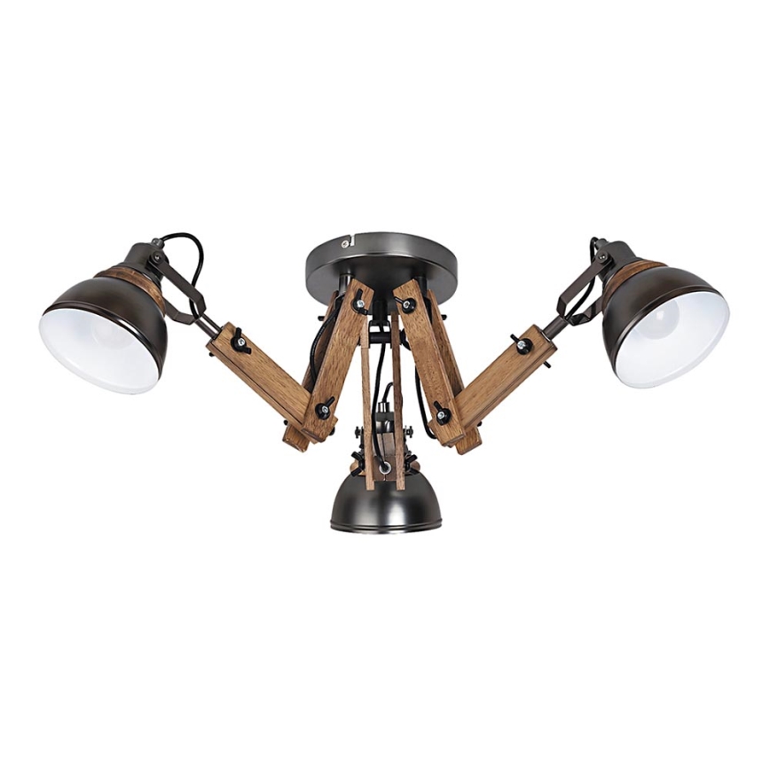 Rabalux - Candelabro integrado 3xE14/15W/230V preto antigo