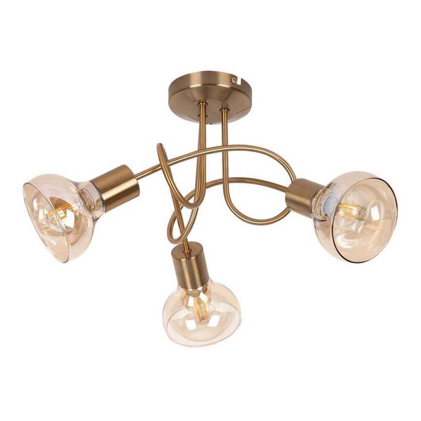 Rabalux - Candelabro integrado 3xE14/40W/230V dourado