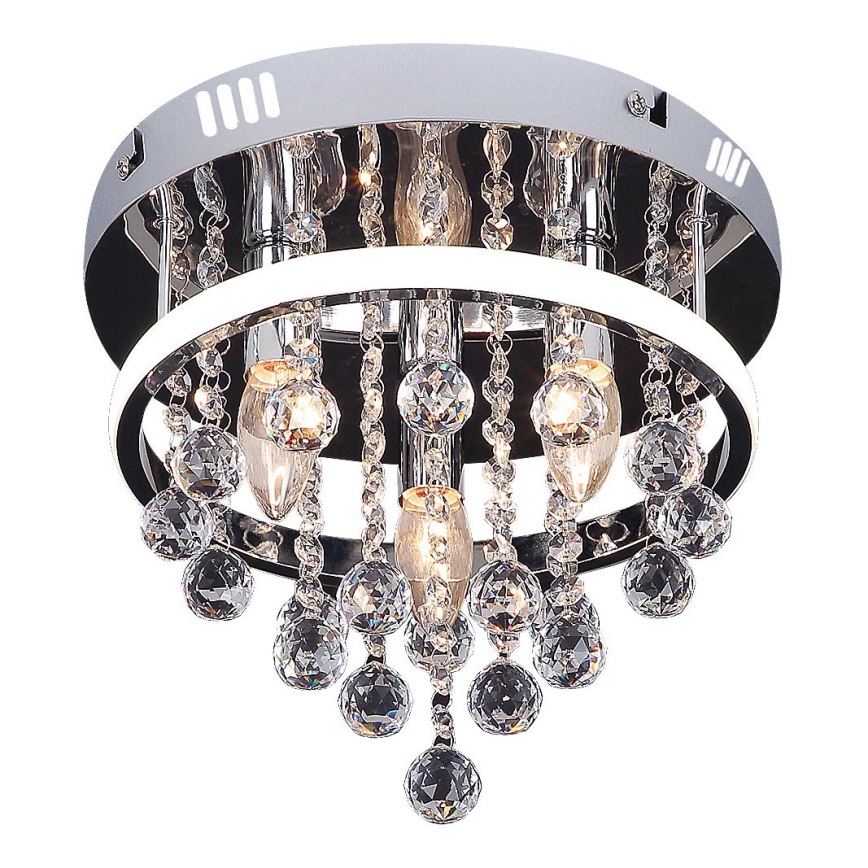 Rabalux  - Candelabro montado à superfície de cristal LED/20W/230V + 3xE14/40W