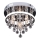 Rabalux  - Candelabro montado à superfície de cristal LED/20W/230V + 3xE14/40W