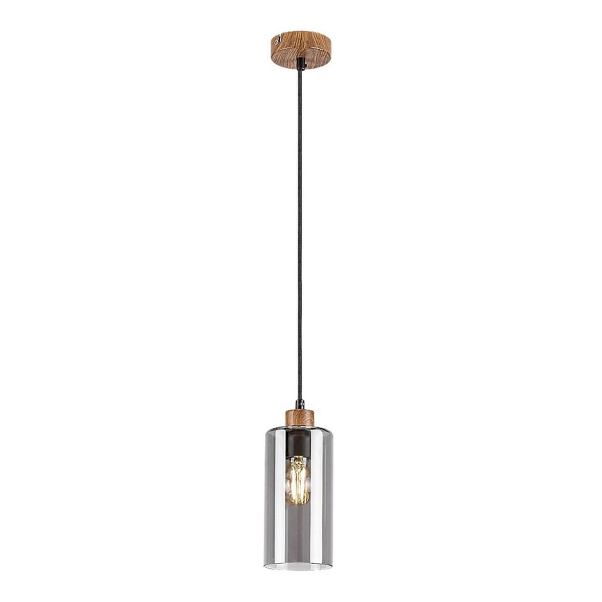 Rabalux - Candelabro suspenso 1xE27/25W/230V carvalho