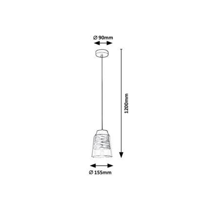 Rabalux - Candelabro suspenso 1xE27/60W/230V