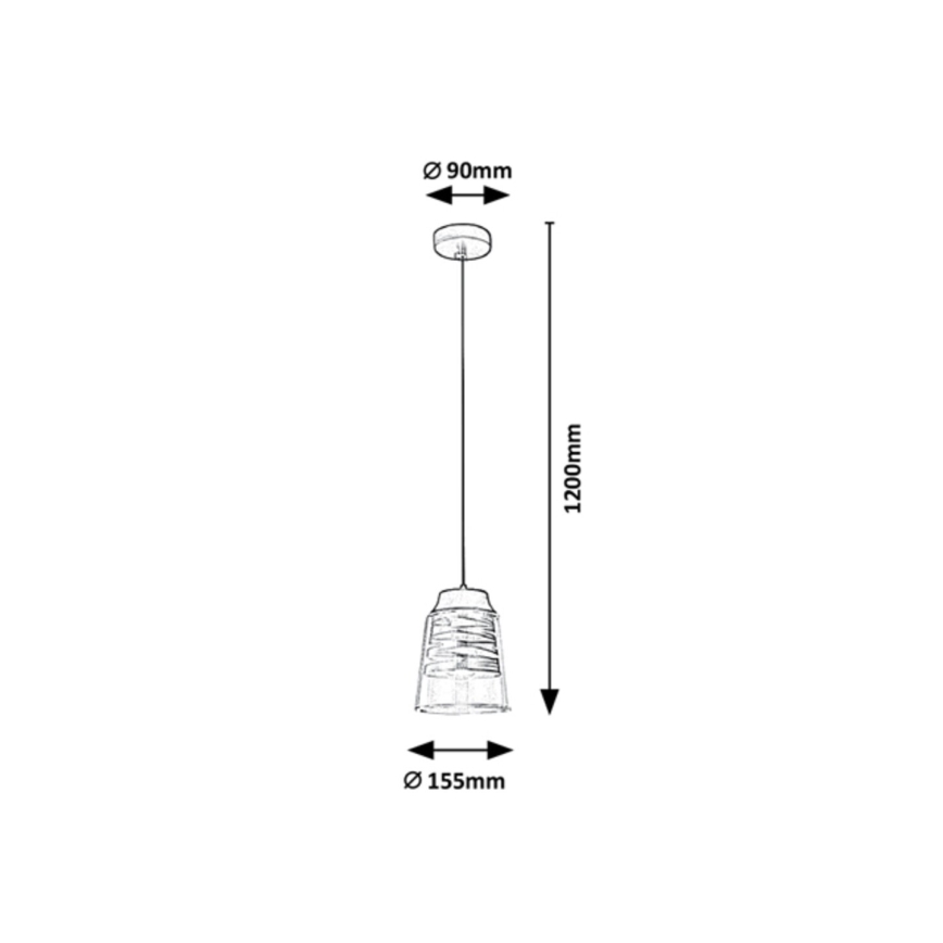 Rabalux - Candelabro suspenso 1xE27/60W/230V