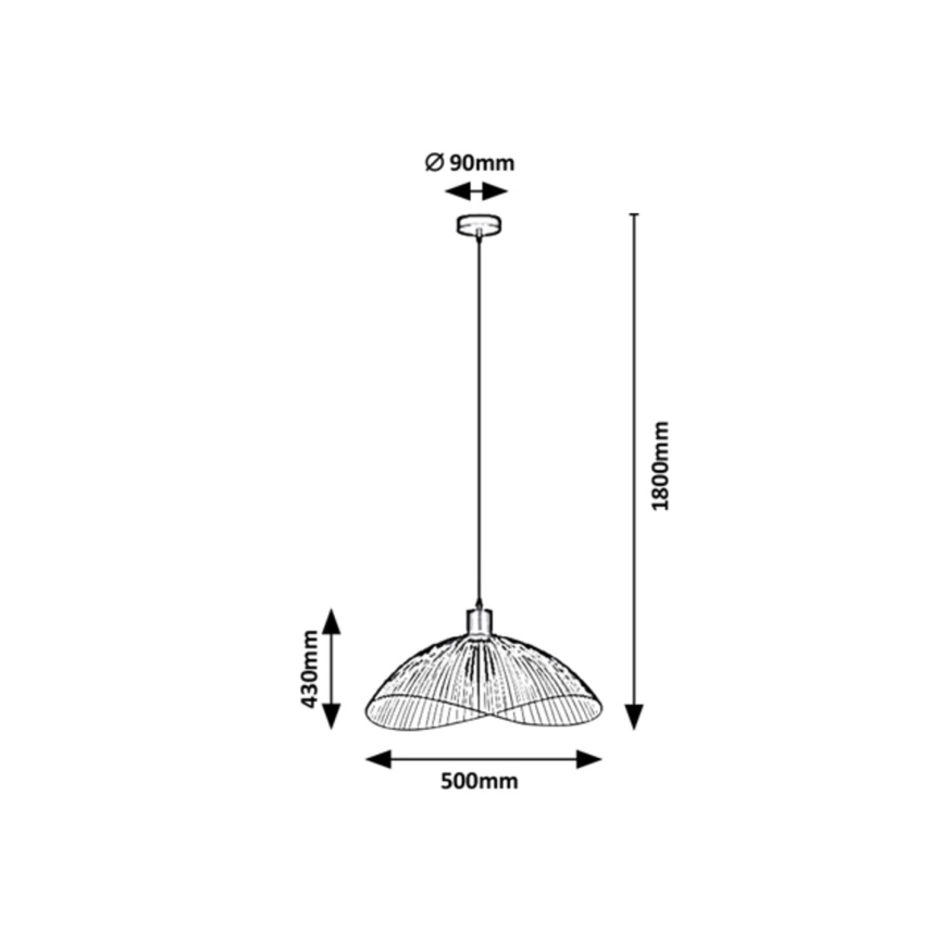 Rabalux - Candelabro suspenso 1xE27/60W/230V