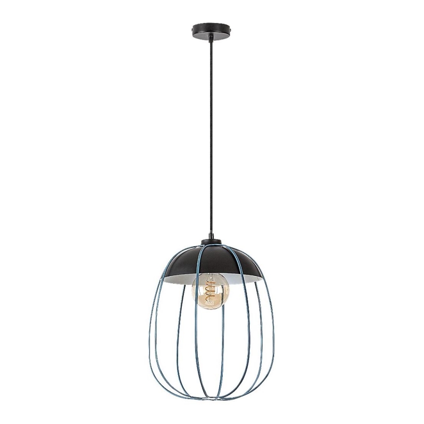 Rabalux - Candelabro suspenso 1xE27/60W/230V preto/azul