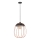Rabalux - Candelabro suspenso 1xE27/60W/230V preto/laranja