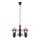 Rabalux - Candelabro suspenso 3xE14/40W/230V nogueira