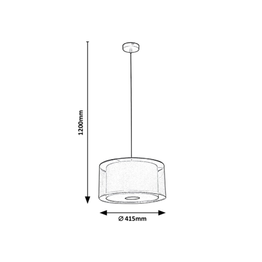 Rabalux - Candelabro suspenso 3xE27/40W/230V