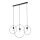 Rabalux - Candelabro suspenso 3xE27/40W/230V