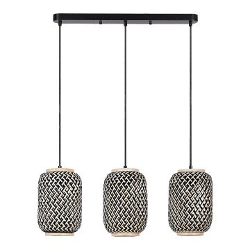 Rabalux - Candelabro suspenso 3xE27/40W/230V vime