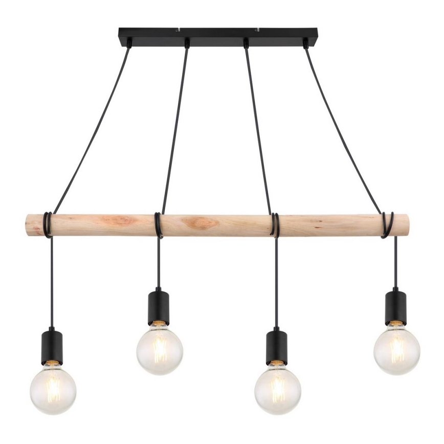 Rabalux - Candelabro suspenso 4xE27/40W/230V eucalipto