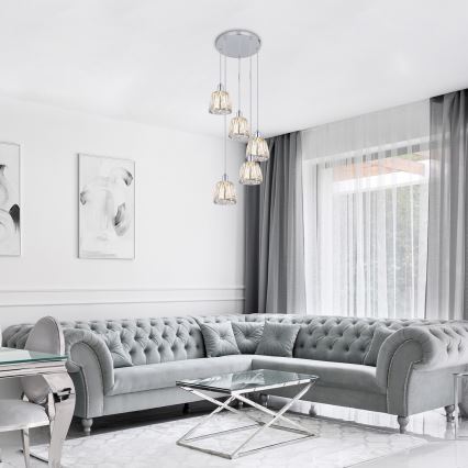Rabalux - Candelabro suspenso 5xE14/40W/230V