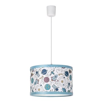 Rabalux - Candelabro suspenso de criança 1xE27/40W/230V azul