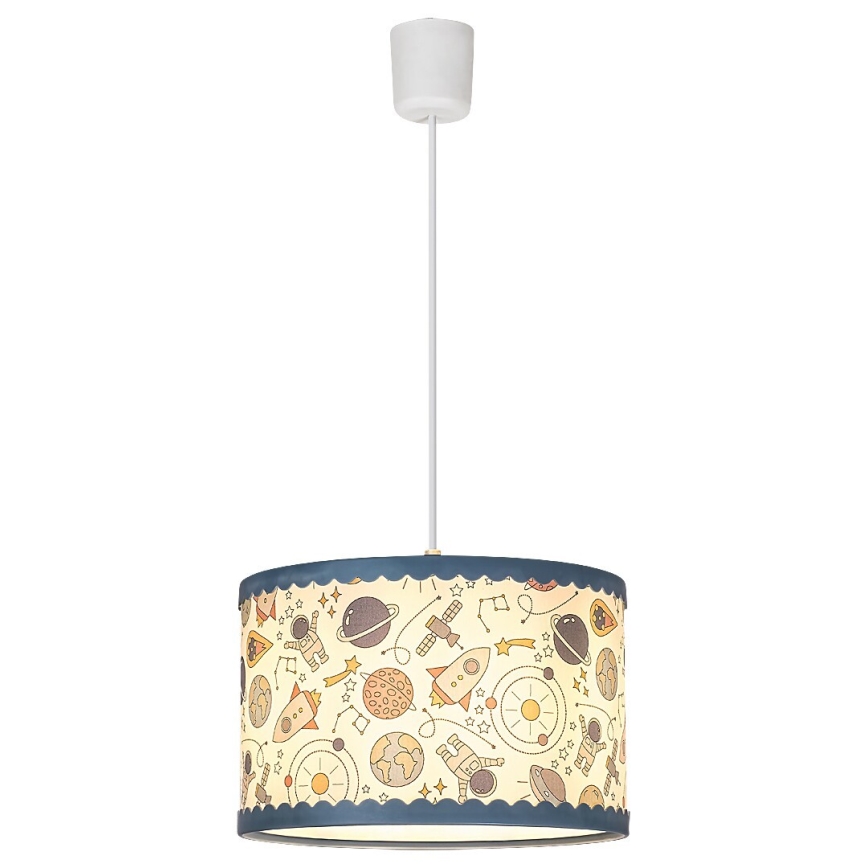 Rabalux - Candelabro suspenso de criança 1xE27/40W/230V azul