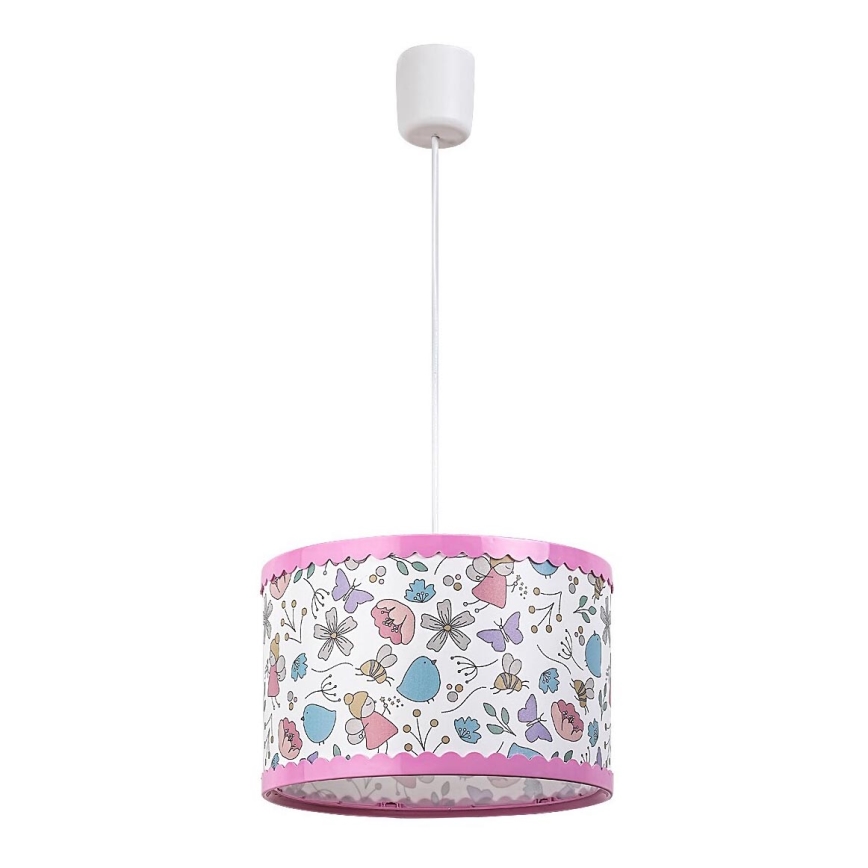 Rabalux - Candelabro suspenso de criança 1xE27/40W/230V rosa