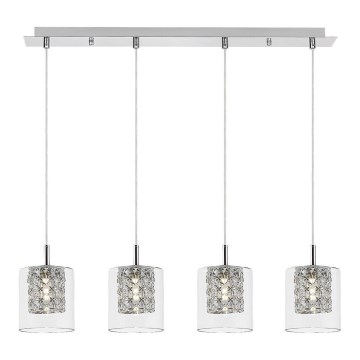 Rabalux - Candelabro suspenso de cristal 4xG9/40W/230V