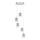 Rabalux - Candelabro suspenso de cristal 5xG9/40W/230V