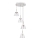 Rabalux - Candelabro suspenso LED AVIANA 4xLED/6W/230V