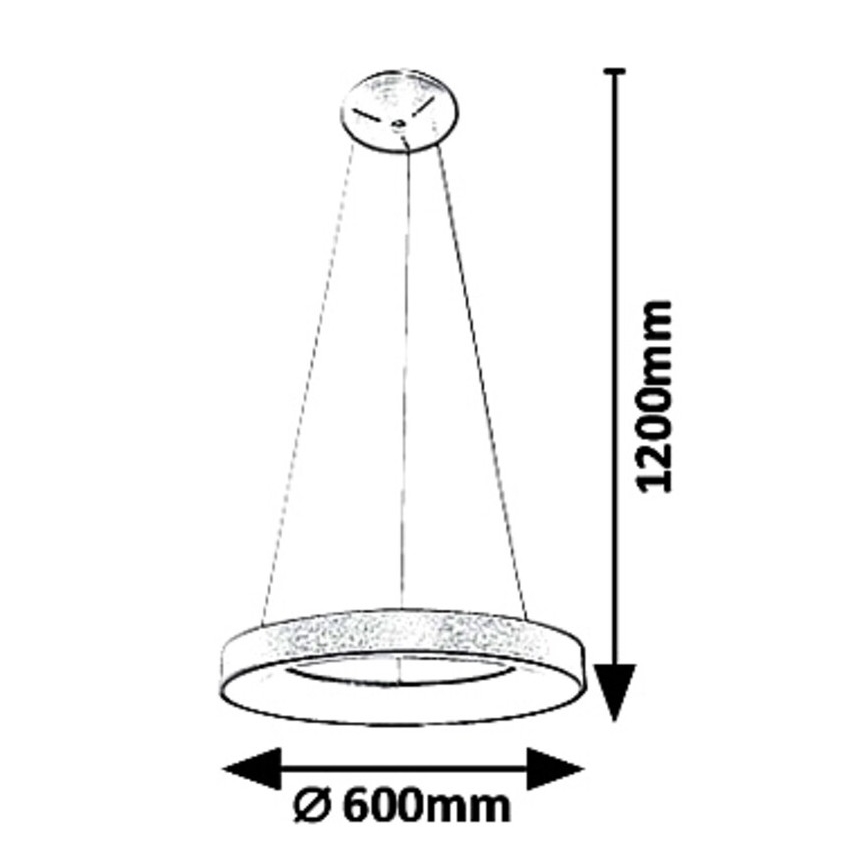 Rabalux - Candelabro suspenso LED CARMELLA LED/50W/230V