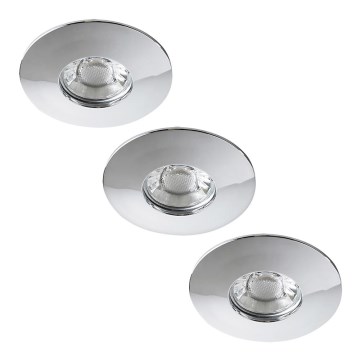 Rabalux - CONJUNTO 3xLED Foco de encastrar de casa de banho 3xLED/4W/230V IP44