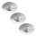 Rabalux - CONJUNTO 3xLED Foco de encastrar de casa de banho 3xLED/4W/230V IP44