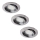 Rabalux - CONJUNTO 3xLED Iluminação embutida 3xGU10/3W/230V IP40