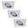 Rabalux - CONJUNTO 3xLED Iluminação embutida 3xGU10/3W/230V IP40