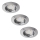 Rabalux - CONJUNTO 3xLED Iluminação embutida de casa de banho 3xGU10/3W/230V IP44