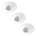 Rabalux - CONJUNTO 3xLED Luz encastrada de casa de banho 3xLED/4W/230V IP44