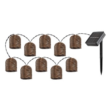 Rabalux - Corrente solar LED 10xLED/0,6W/1,2V 5 m IP44