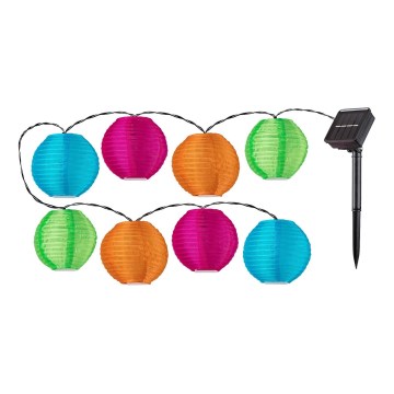 Rabalux - Corrente solar LED 8xLED/0,48W/1,2V 4,3 m IP44