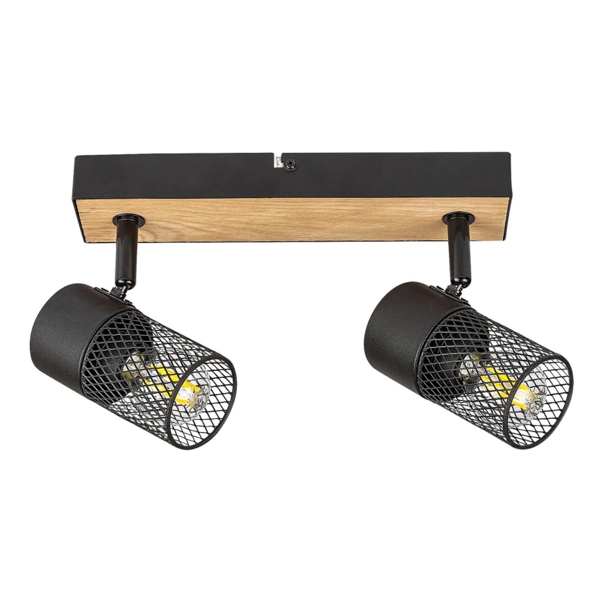 Rabalux - Foco 2xE14/40W/230V carvalho